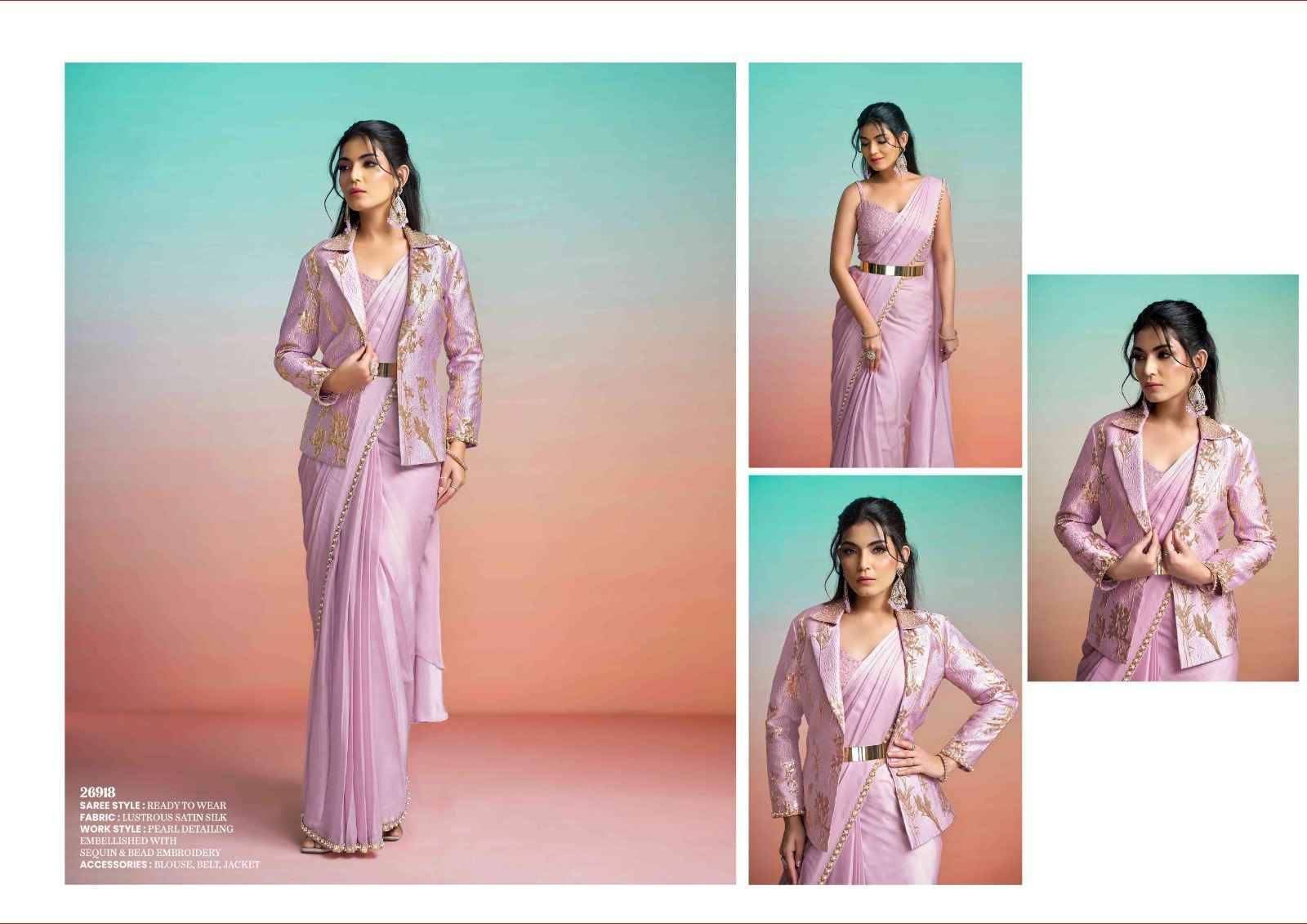 It Girl Edit By Mahotsav Creation 26906 To 26919 Series Indian Traditional Wear Collection Beautiful Stylish Fancy Colorful Party Wear & Occasional Wear Pure Silk Sarees At Wholesale Price